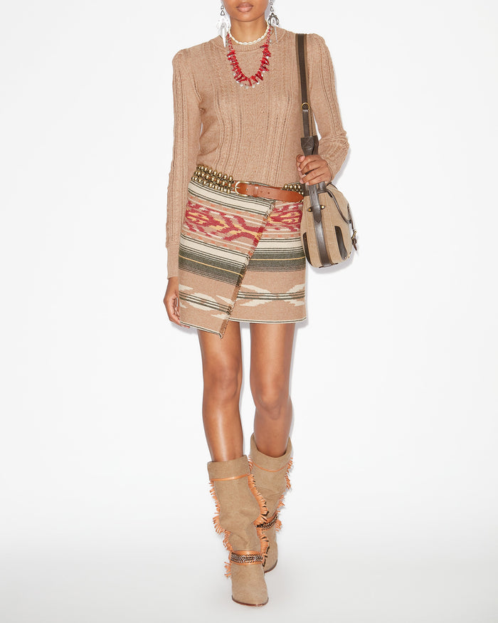 isabel marant JUPE ADELAIDE Femme camel
