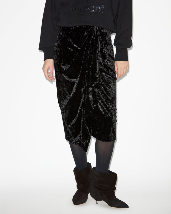 Isabel Marant Jupe Alyssa Femme Noir