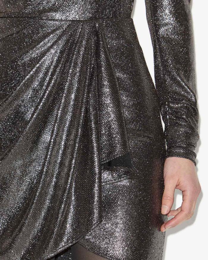 Isabel Marant Jupe Brisha Femme Noir Métallique