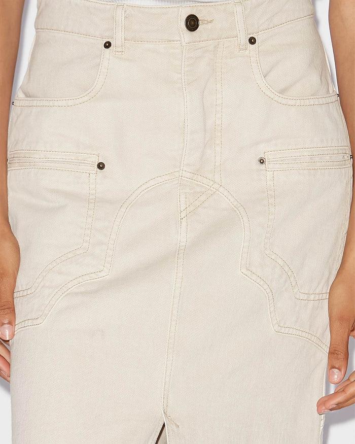 Isabel Marant JUPE BRITT Femme écru