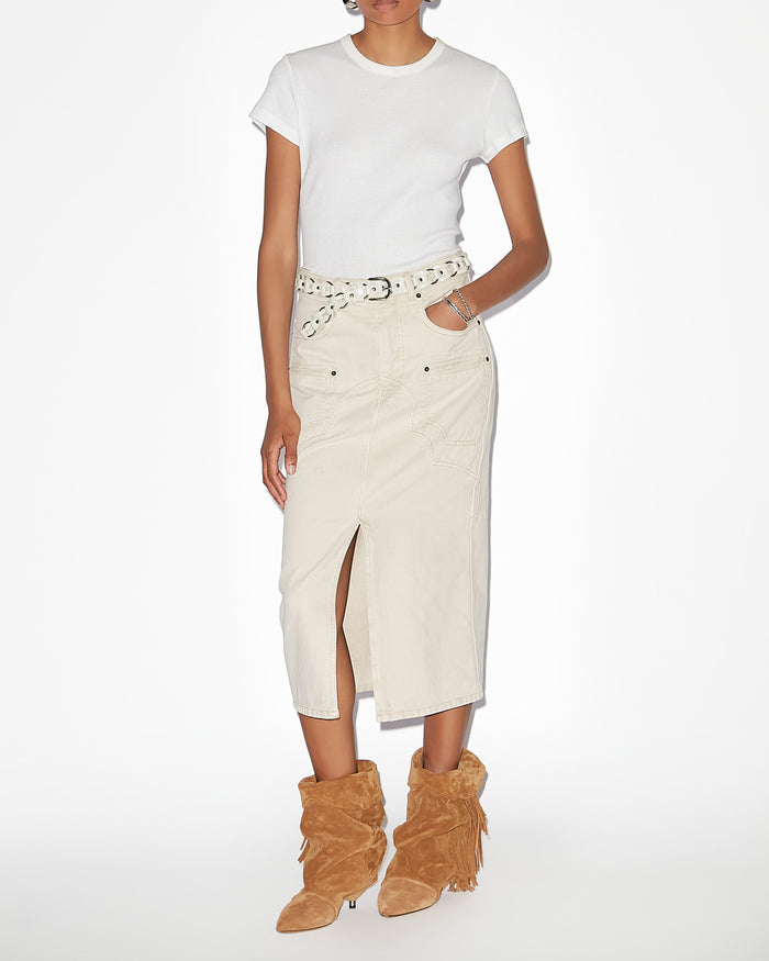 isabel marant JUPE BRITT Femme écru