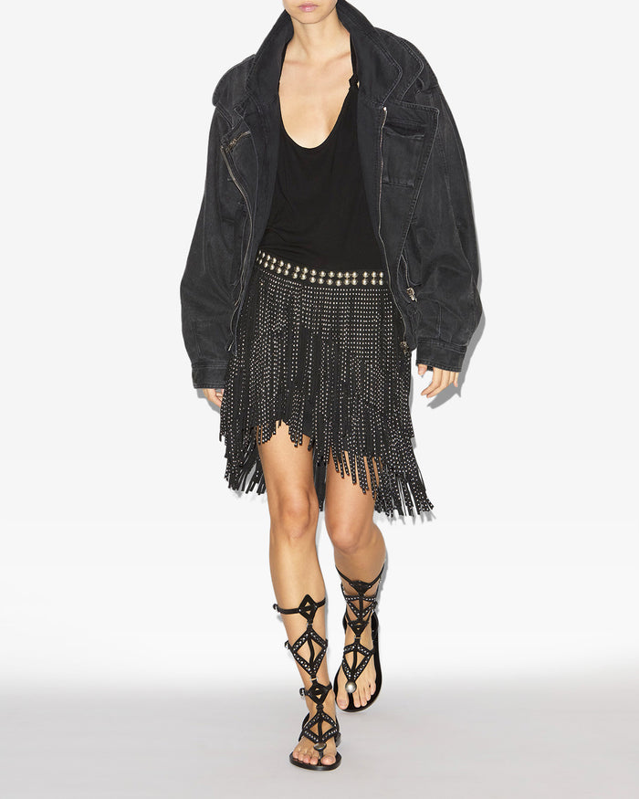 isabel marant JUPE CARMELIA Femme noir