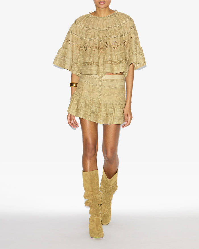 isabel marant JUPE DARINE Femme clair kaki