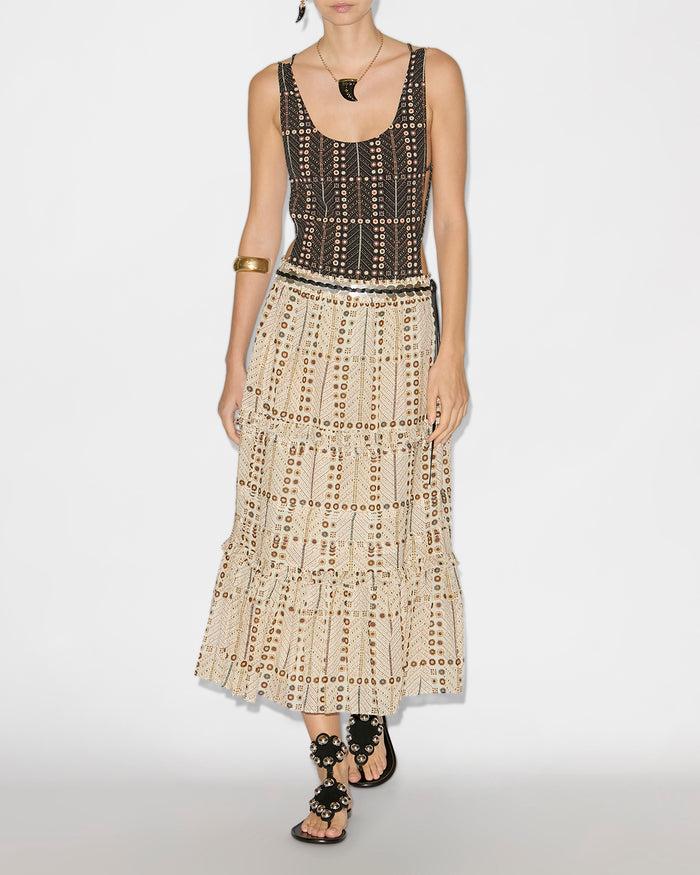 isabel marant JUPE DIYA Femme écru