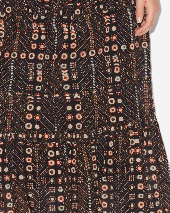 Isabel Marant JUPE DIYA Femme Noir Délavé