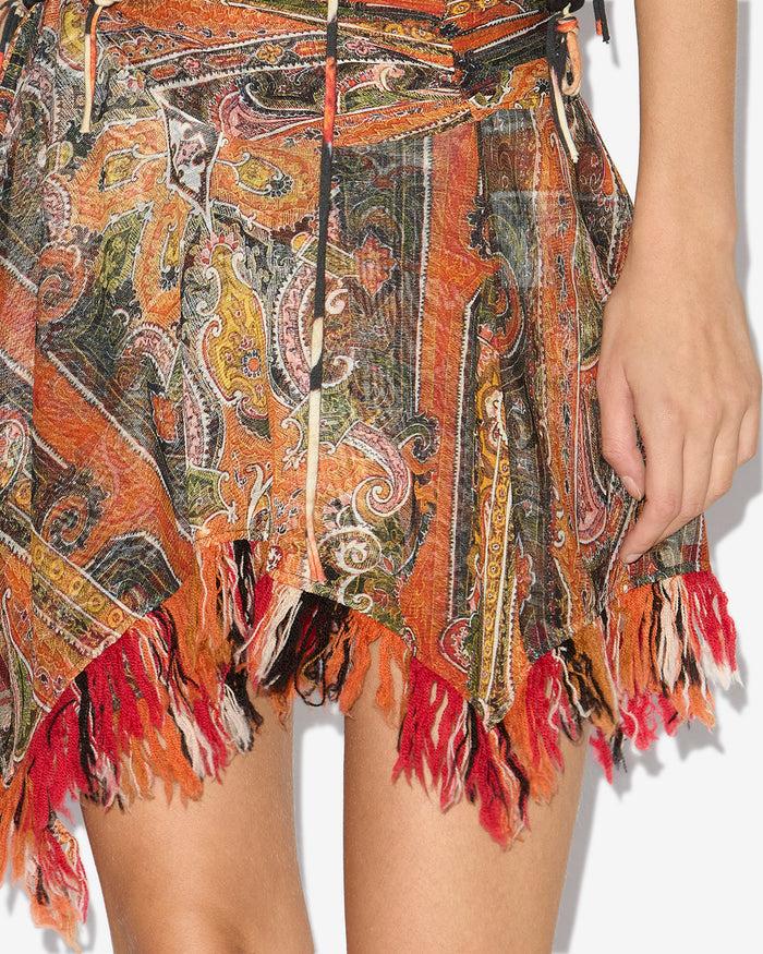 Isabel Marant JUPE DOVA Femme Orange