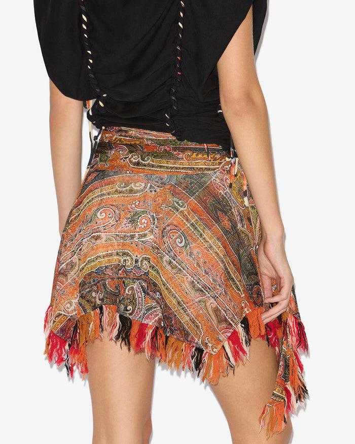 Isabel Marant JUPE DOVA Femme Orange