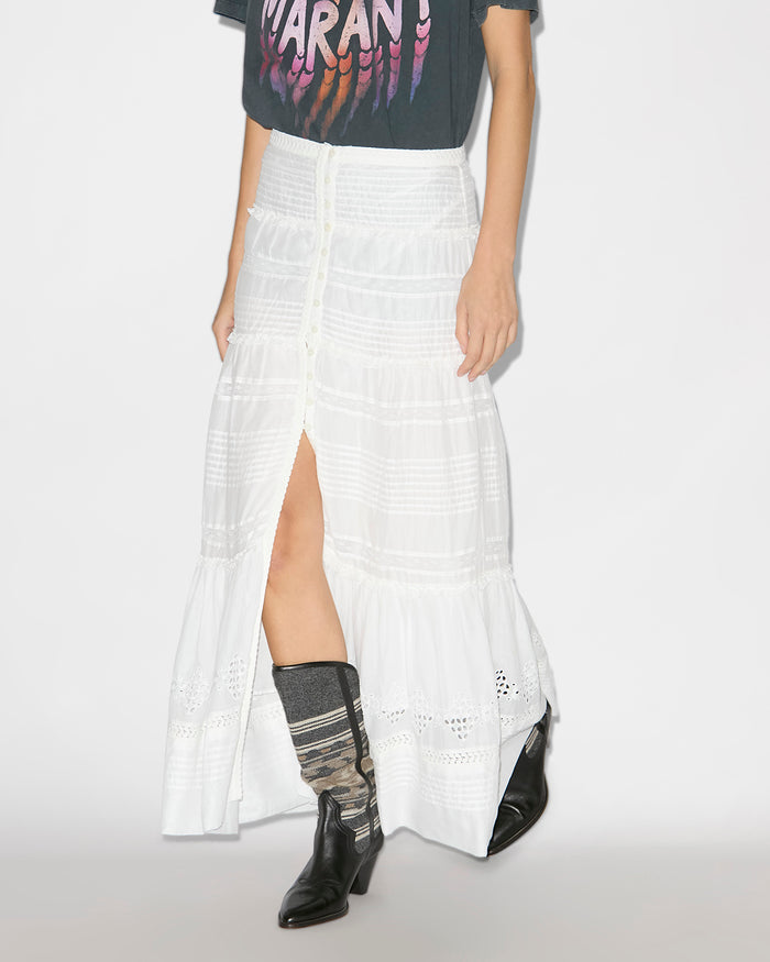 Isabel Marant JUPE DUSTA Femme Blanc