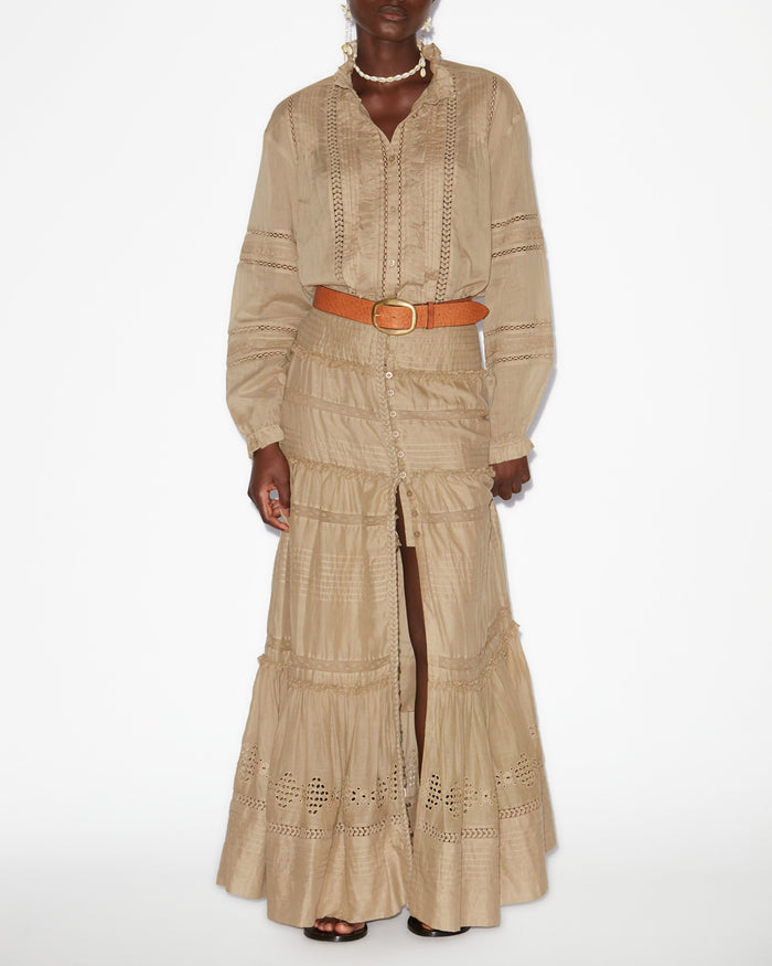 isabel marant JUPE DUSTA Femme clair kaki