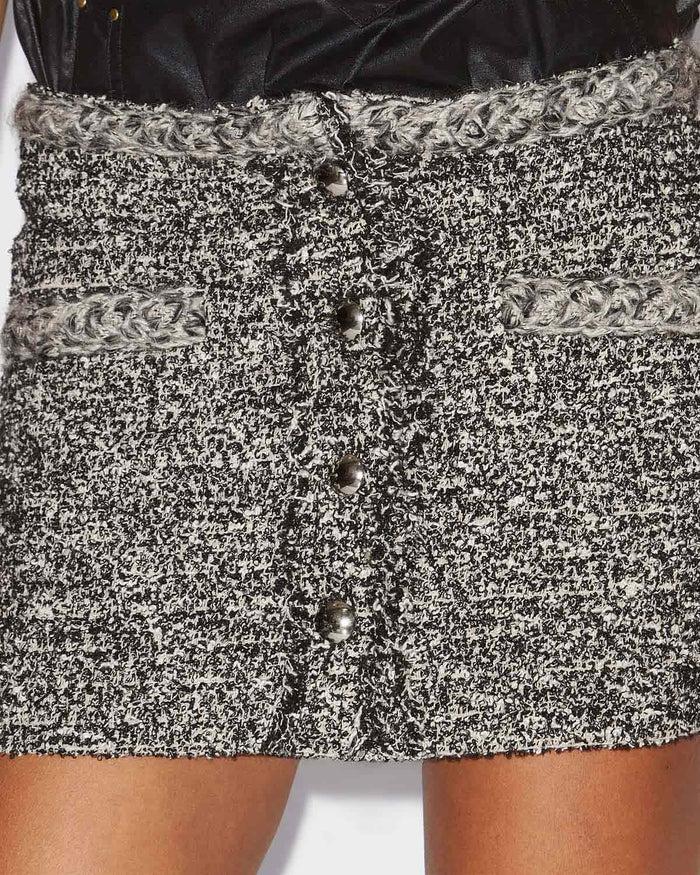 Isabel Marant JUPE GLENY Femme Noir Et écru