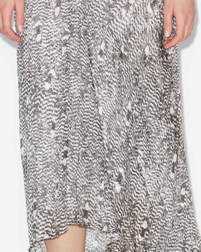 Isabel Marant JUPE LISANNE Femme Noir Et écru