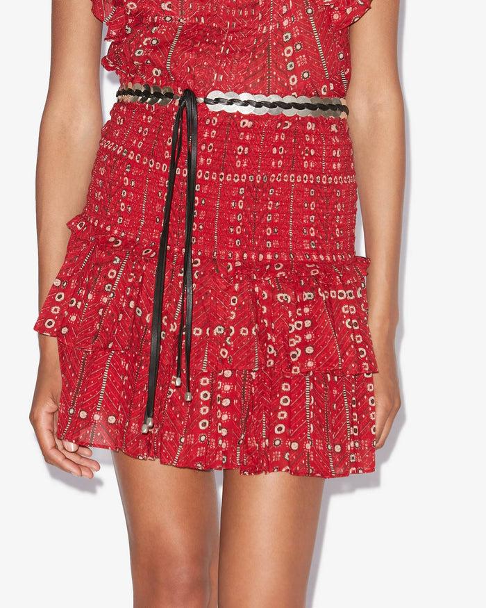 Isabel Marant JUPE NAOMI Femme Rouge