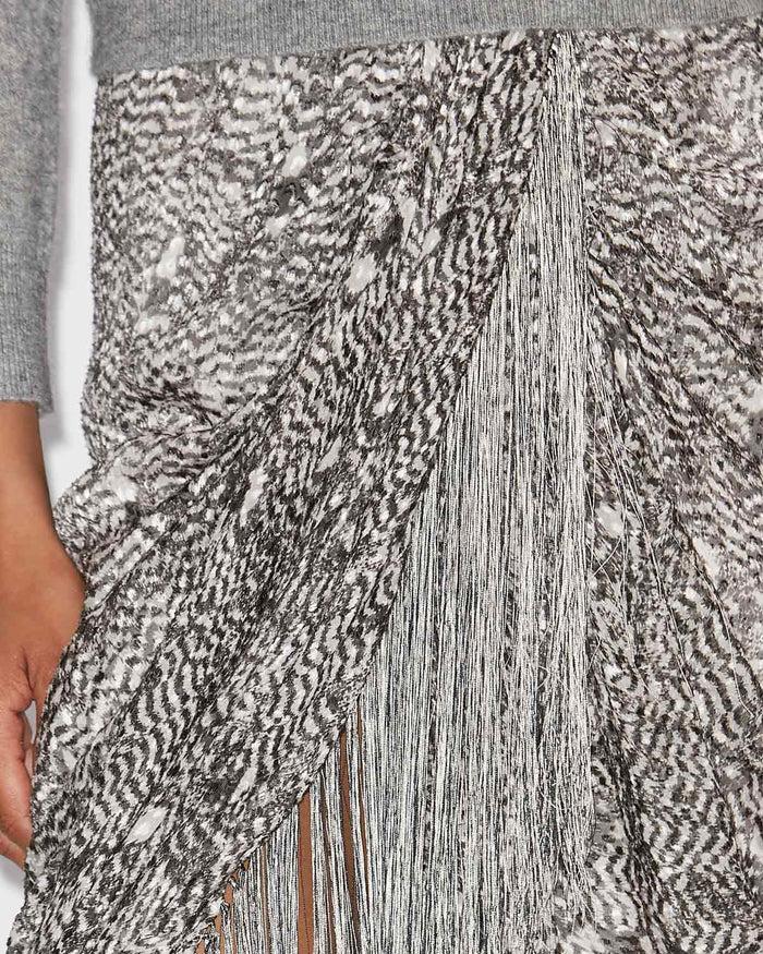 Isabel Marant JUPE ROANY Femme Noir Et écru