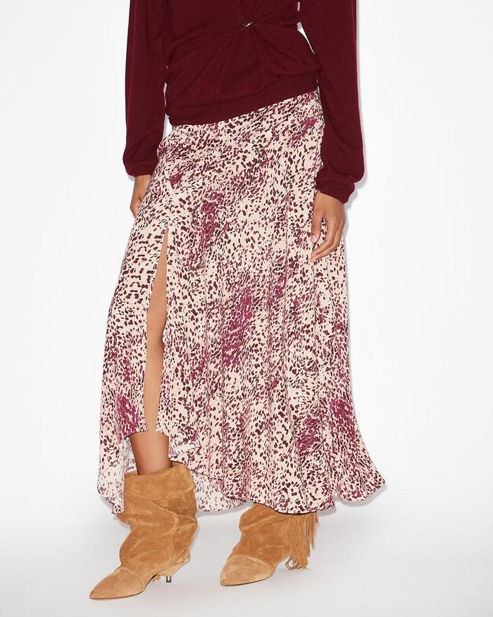 Isabel Marant JUPE SAKURA Femme Violet-écru