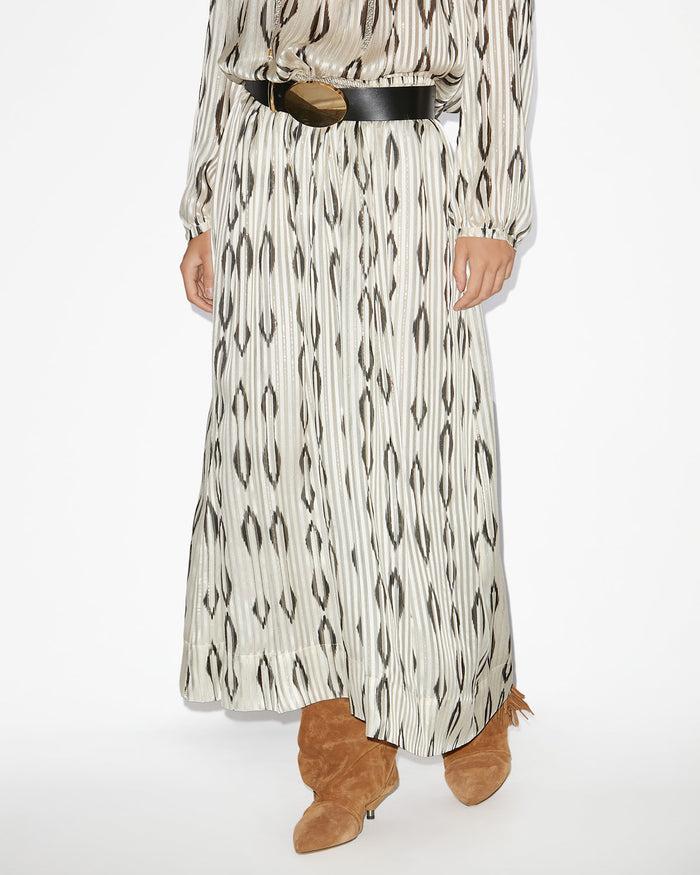Isabel Marant JUPE SAMILA Femme écru Et Noir