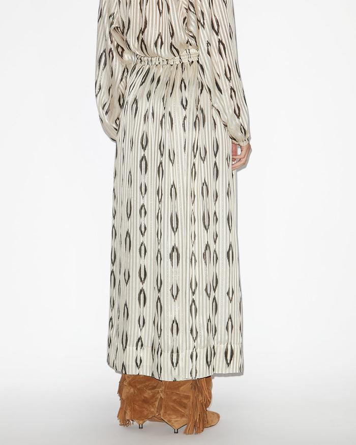 Isabel Marant JUPE SAMILA Femme écru Et Noir