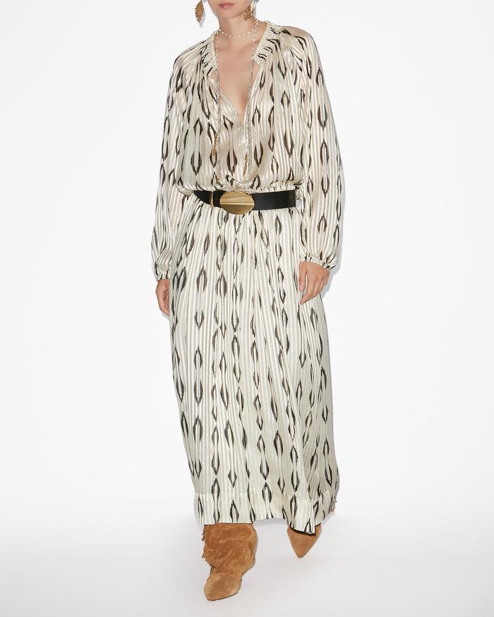 isabel marant JUPE SAMILA Femme écru et noir