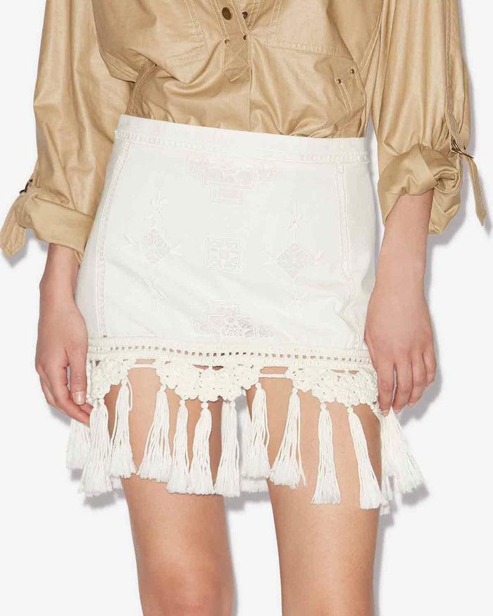 Isabel Marant JUPE SANDRA Femme Blanc