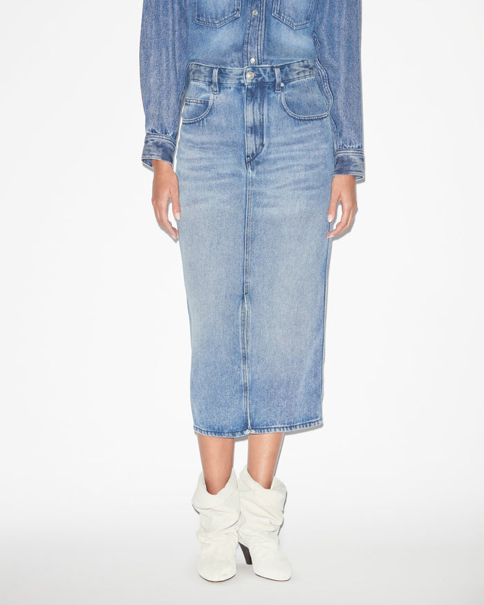 Isabel Marant Jupe Tilauria Femme Bleu Clair