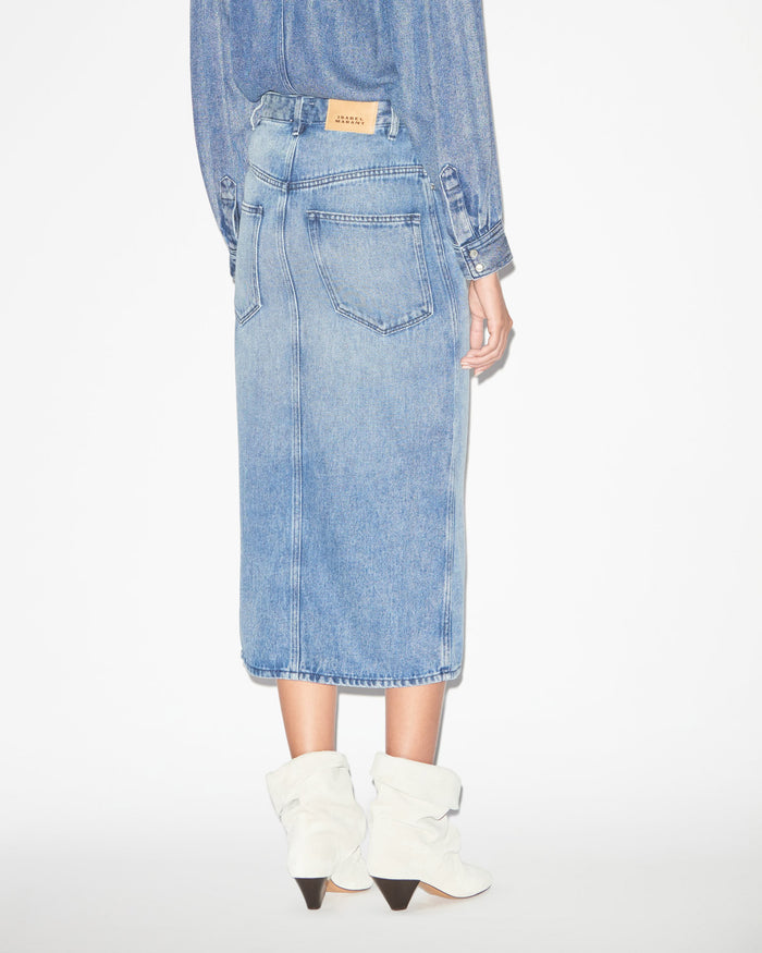 Isabel Marant Jupe Tilauria Femme Bleu Clair