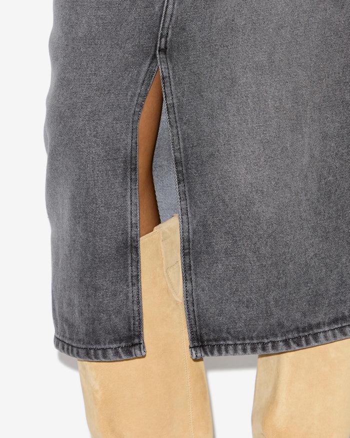 Isabel Marant Jupe Tilauria Femme Gris Clair
