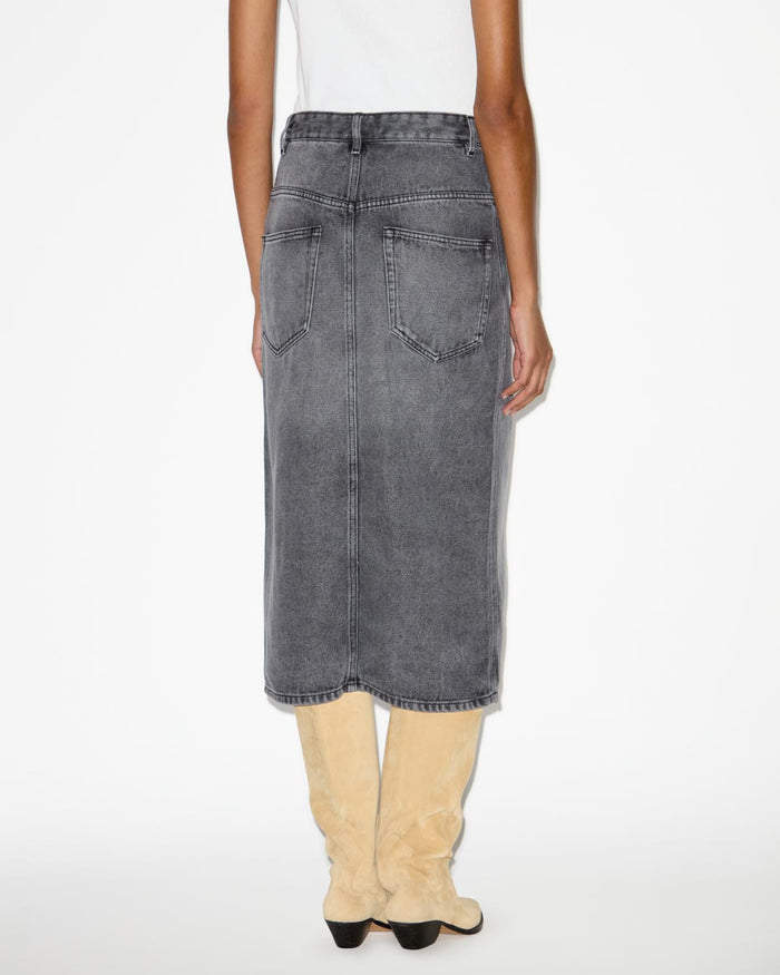 Isabel Marant Jupe Tilauria Femme Gris Clair