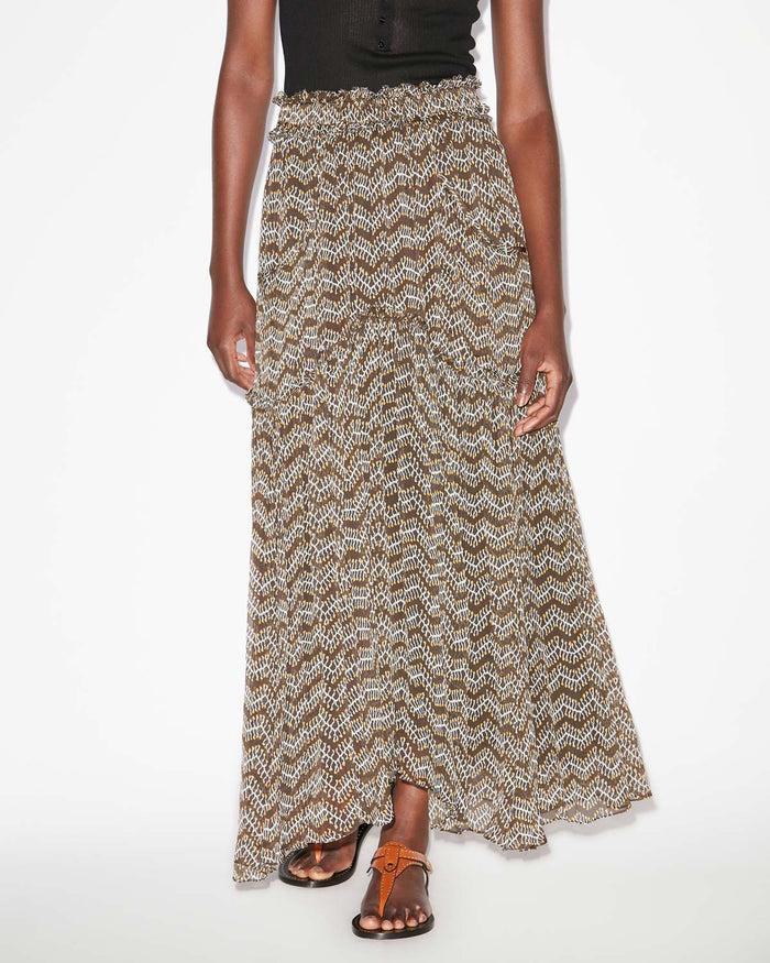 Isabel Marant JUPE VERONIQUE Femme Noir Délavé