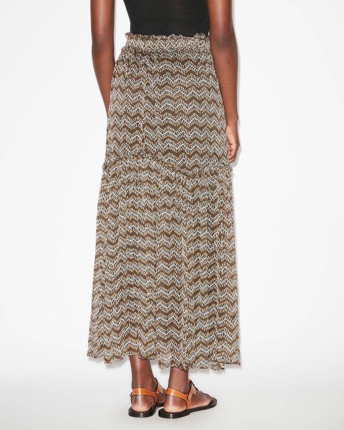 Isabel Marant JUPE VERONIQUE Femme Noir Délavé