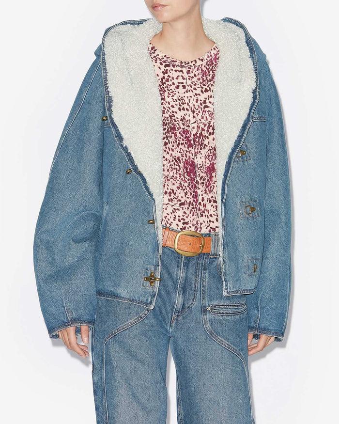 Isabel Marant MANTEAU BIANE Femme Bleu