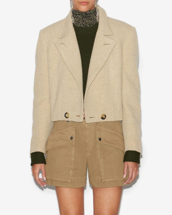 Isabel Marant Manteau Cassidy Femme écru