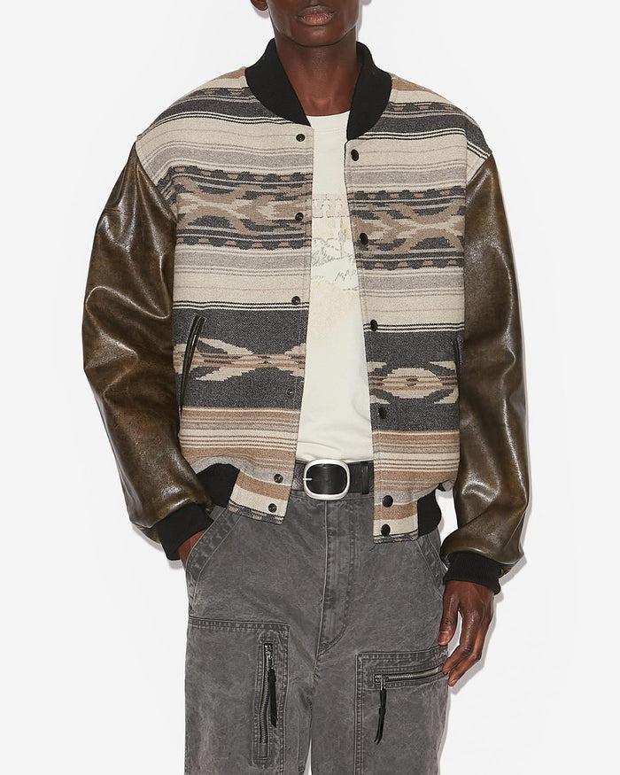 Isabel Marant MANTEAU DECLAN Homme Noir Délavé