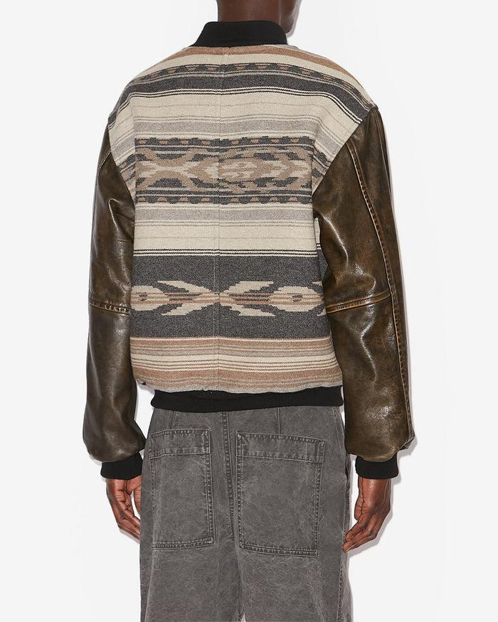 Isabel Marant MANTEAU DECLAN Homme Noir Délavé