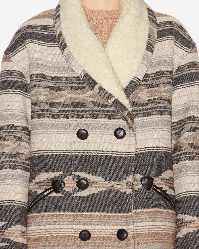 Isabel Marant MANTEAU DORCAS Femme Noir Délavé