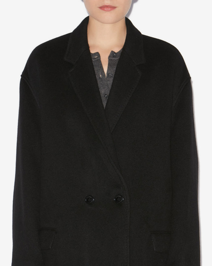 Isabel Marant Manteau Efegozi Femme Noir