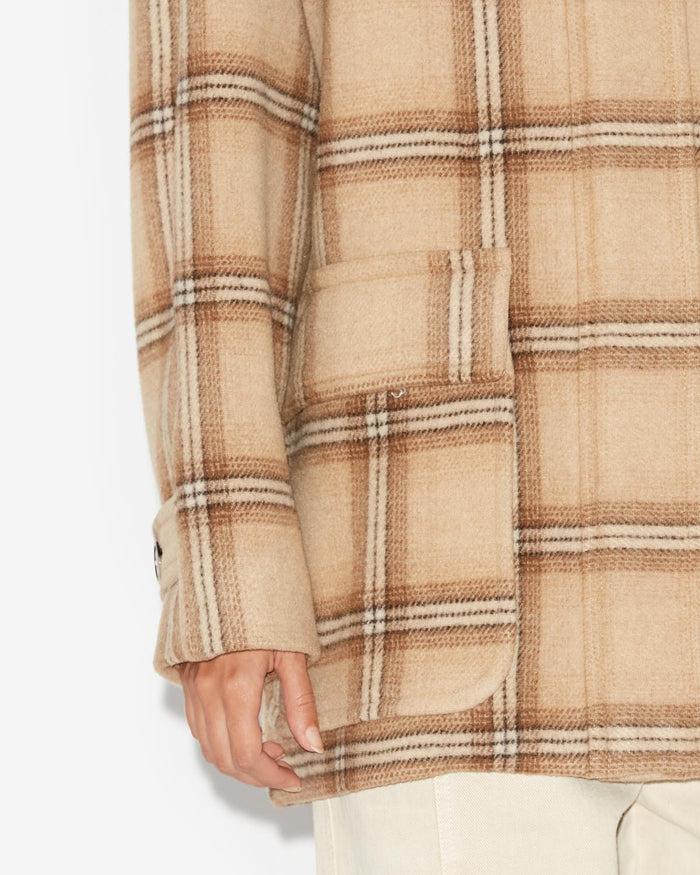 Isabel Marant Manteau Efelia Femme Camel