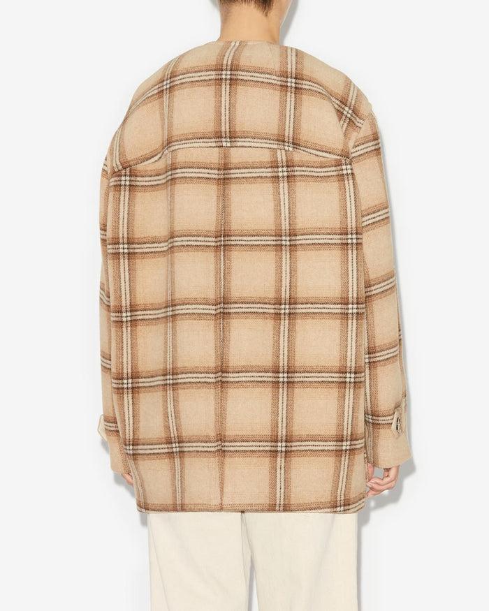 Isabel Marant Manteau Efelia Femme Camel