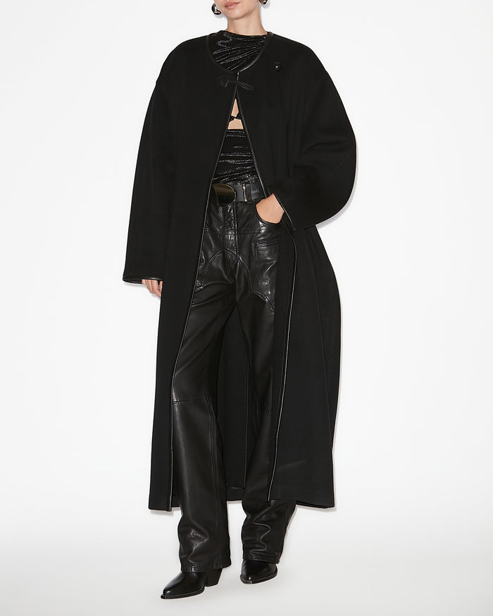 isabel marant MANTEAU ELZA Femme noir