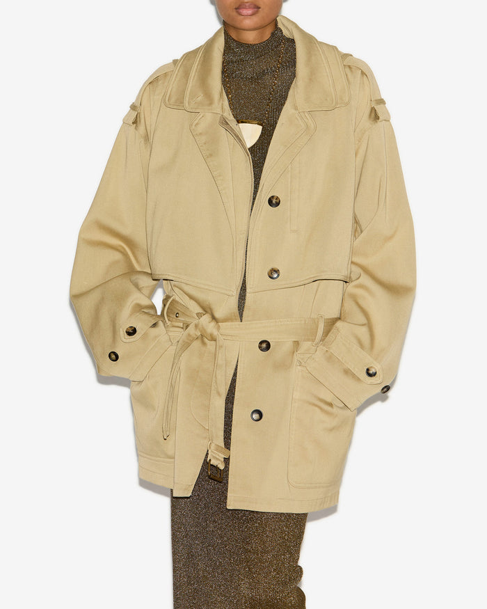 Isabel Marant Manteau Jovana Femme Beige