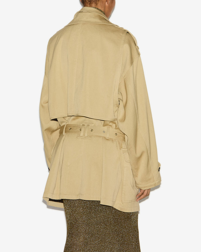 Isabel Marant Manteau Jovana Femme Beige