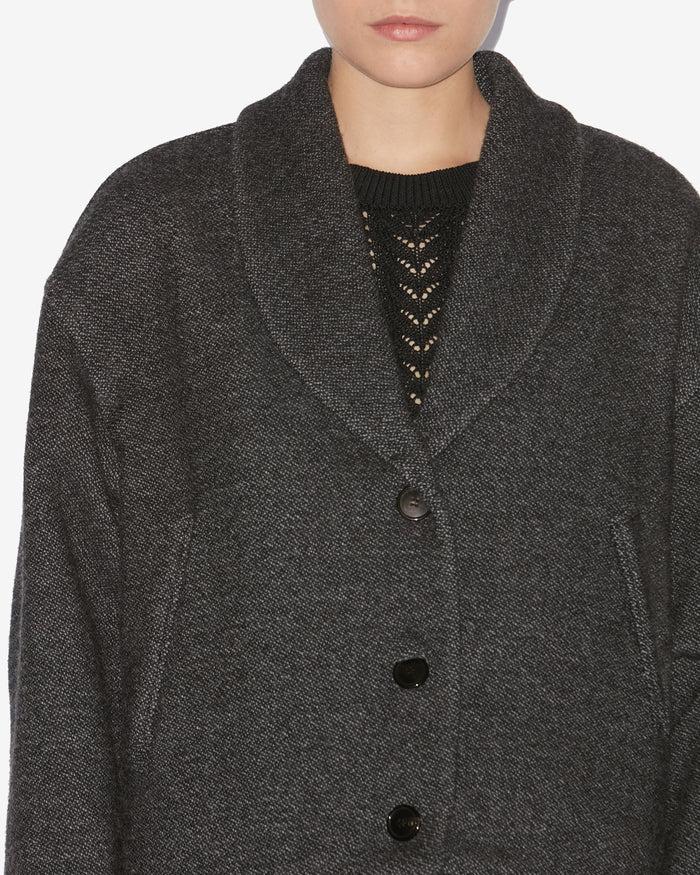 Isabel Marant MANTEAU LANNA Femme Anthracite