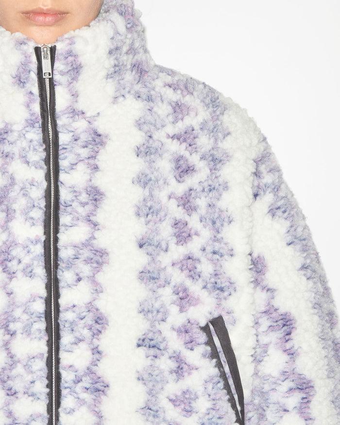 Isabel Marant Manteau Mackensy Femme écru-violet