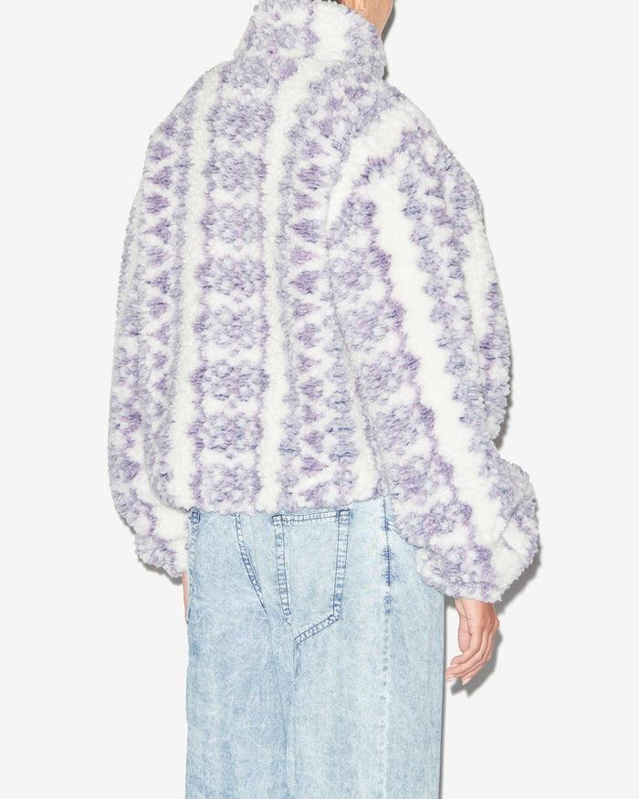 Isabel Marant Manteau Mackensy Femme écru-violet