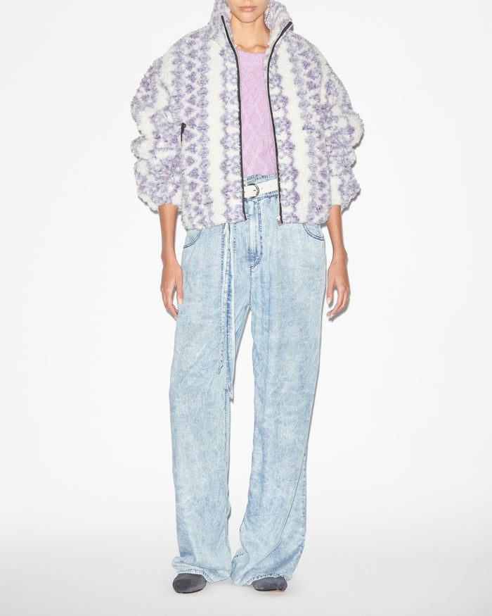 isabel marant Manteau Mackensy Femme écru-violet