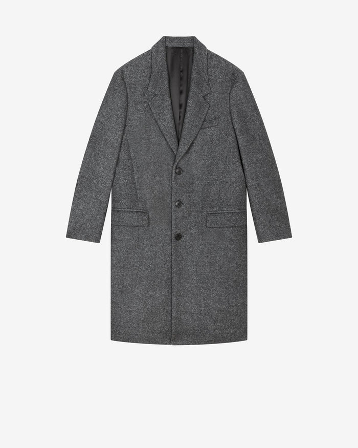 Isabel Marant Manteau Uni Johel Homme Gris