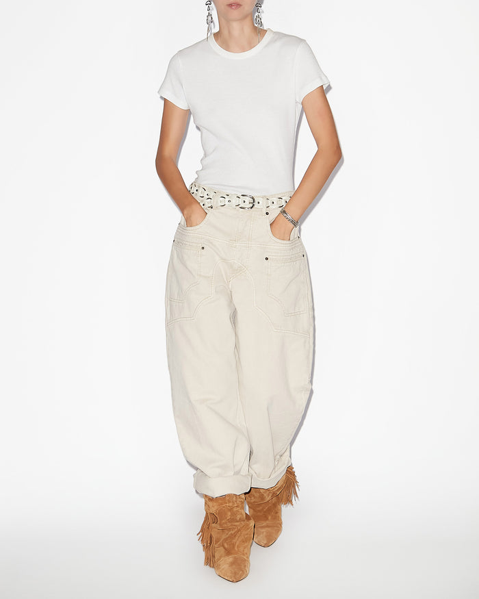 isabel marant PANTALON BERYL Femme écru