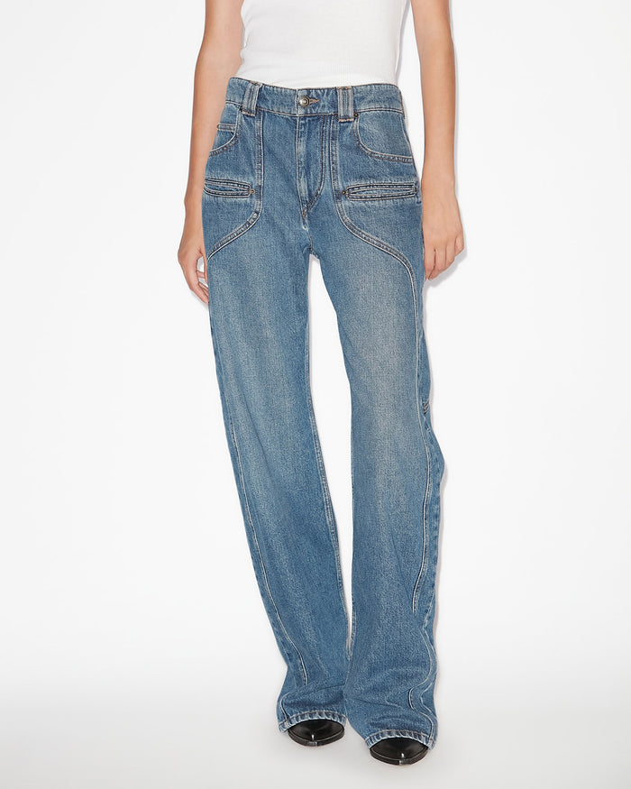 Isabel Marant PANTALON BETIANE Femme Bleu