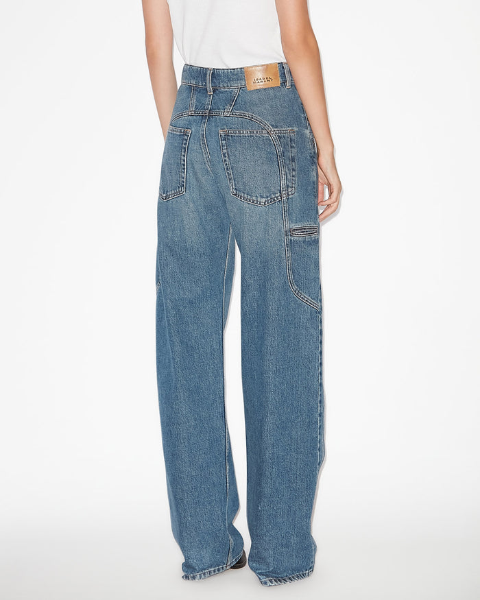 Isabel Marant PANTALON BETIANE Femme Bleu