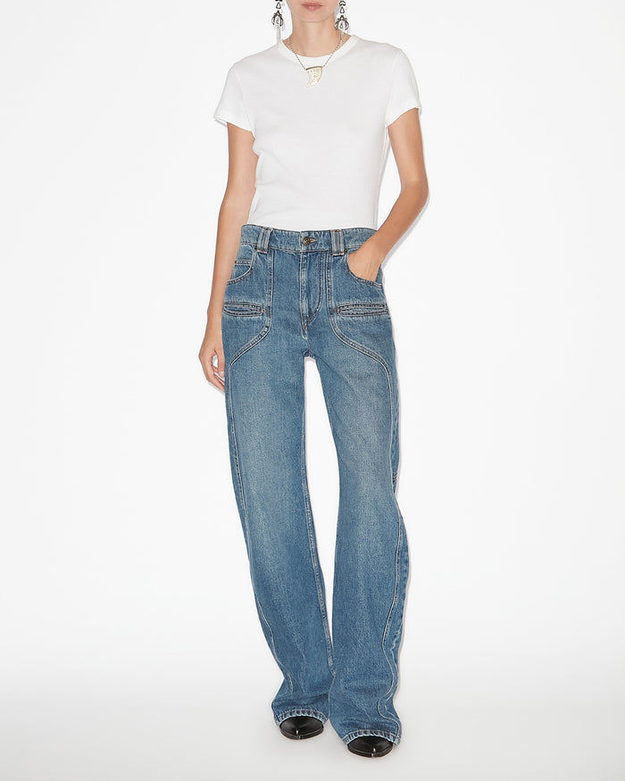 isabel marant PANTALON BETIANE Femme bleu