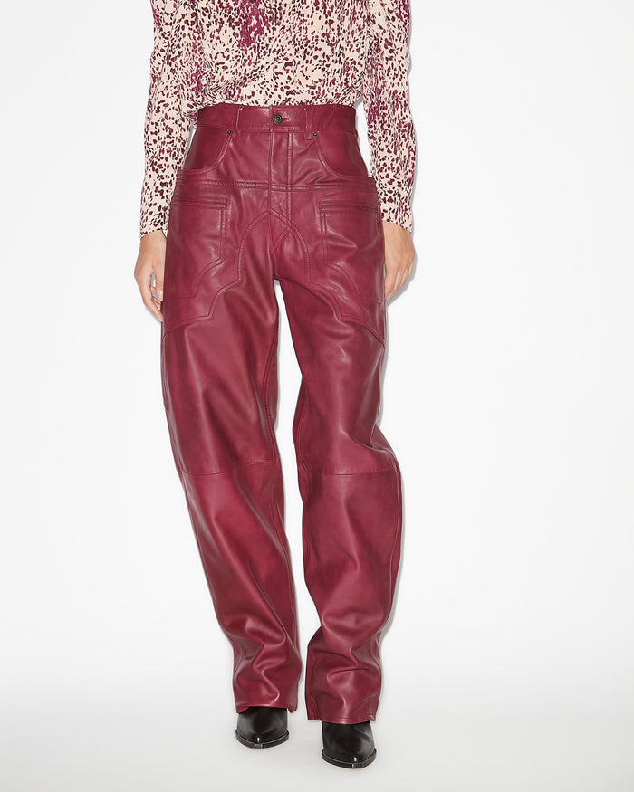 Isabel Marant PANTALON BREYDI Femme Berry