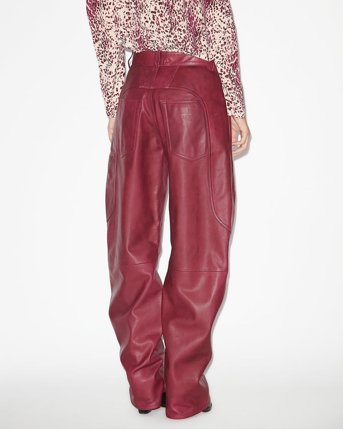 Isabel Marant PANTALON BREYDI Femme Berry